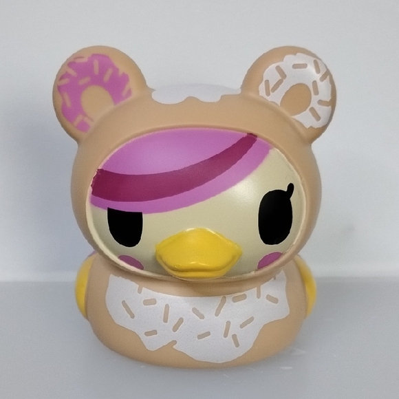 tokidoki Accessories - Tokidoki Duckz Donutella 2.75" Collectible Rubber Duck Toy Figure